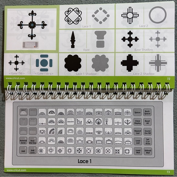 Cricut ORNAMENTAL IRON 2 shapes & fonts - Picture 11 of 14